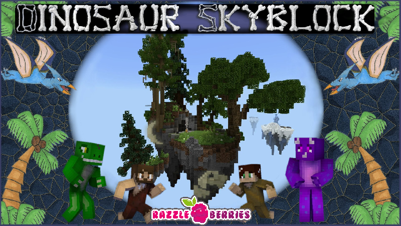 Dinosaur Skyblock Key Art