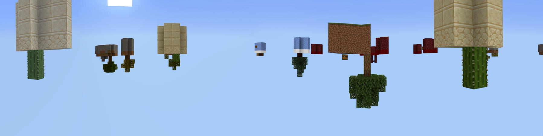 Skyblock Upside Down Panorama