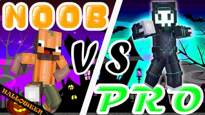 Halloween Noob vs Pro on the Minecraft Marketplace by Pixels & Blocks Halloween Noob vs Pro on the Minecraft Marketplace by Pixels & Blocks