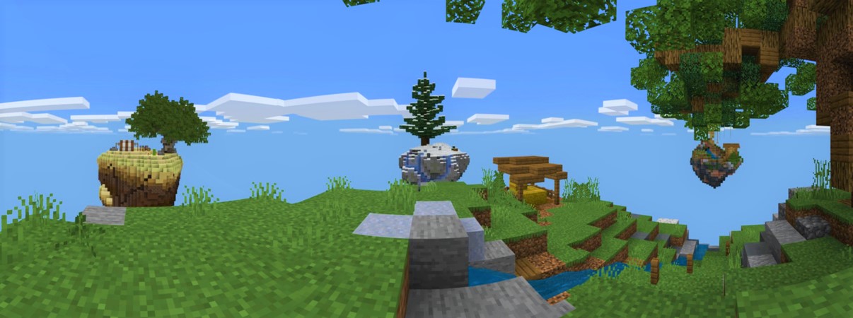 Realistic Skyblock Panorama