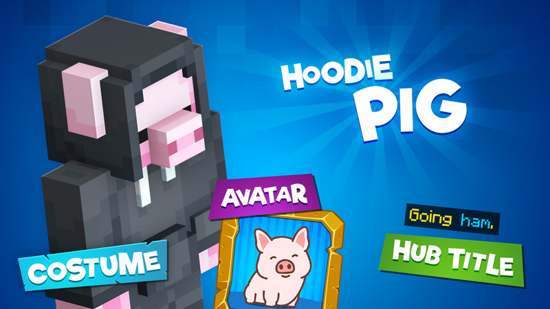 Hoodie Pig Costume by The Hive Minecraft Marketplace MinecraftPal