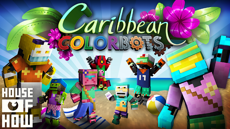 Caribbean Colorbots Key Art