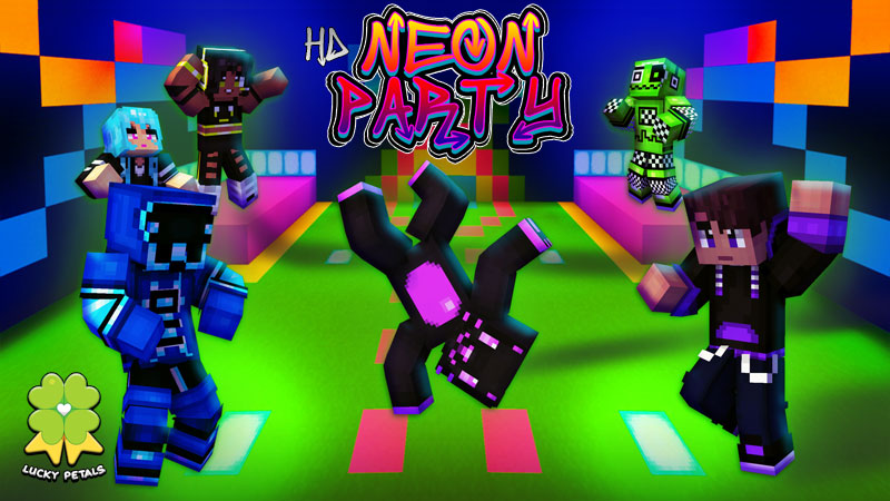 HD Neon Party Key Art