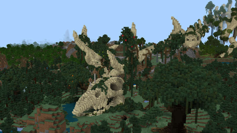 Dragon Fossil Land In Minecraft Marketplace Minecraft