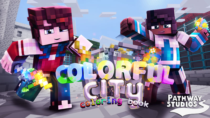 Colorful City Coloring Book In Minecraft Marketplace Minecraft