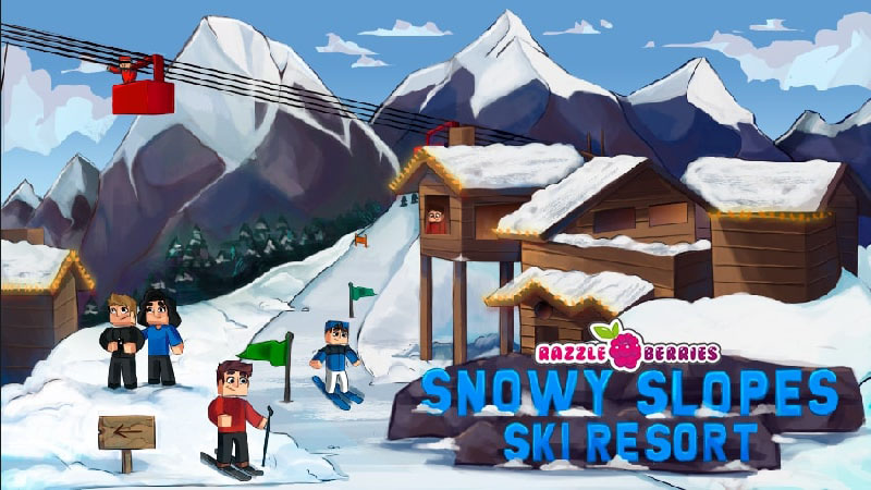 Snowy Slopes Ski Resort Key Art