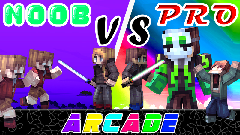 Noob vs. Pro Arcade Key Art