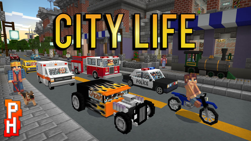 minecraft pe city life download